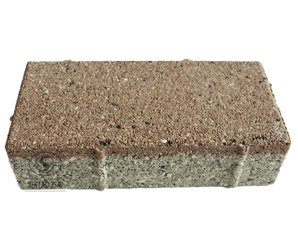 陶瓷透水砖200*100*55（红棕色）